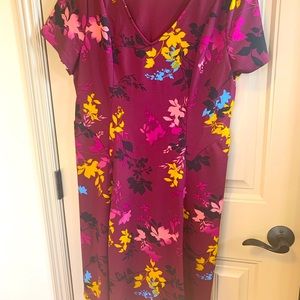 Short sleeve v neck dress apt9 xl multi color